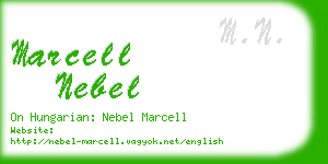 marcell nebel business card